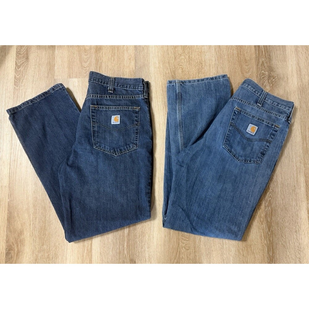Carhartt Men’s Jeans Lot Of 2 36x32 Relaxed Fit Denim Work